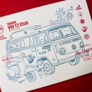 VW T2 CLUB 露營系明信片