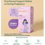 BloomWell Pre-Conception & Pregnancy Duo Tablets (60's) (folic acid/folate & choline)
