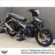 Removable stamp Ex 2006-2010 black and blue (5) sticker motor ex5 dream accessories