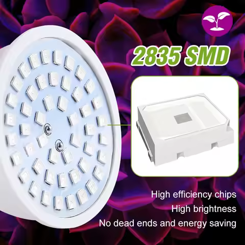 4 Pack LED Full Spectrum Grow Light Bulb E27/E26 Plant Lamp GU10 For Indoor Succulent Potted Flower 