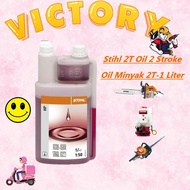 Stihl 2T Oil 2 Stroke Oil Minyak 2T-1 Liter/Sthil Original 2 Stoke Oil/Minyak 2T