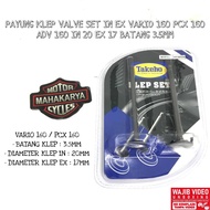 UMBRELLA VALVE SET IN EX VARIO 160 PCX 160 ADV 160 IN 20 EX 17 ROD 3.5MM