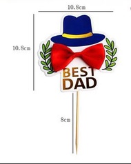 Father’s Day -Colorful cake topper   繽紛「父親節」蛋糕🎂裝飾插牌