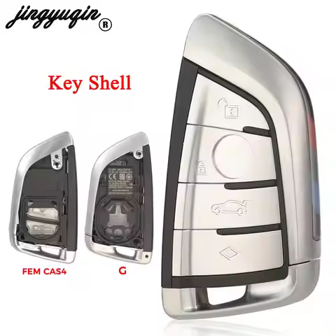 jingyuqin 4 Buttons Control Remote Key Shell Case For for BMW G G30 Series Auto Key FOB Case Housing