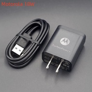 For Motorola 18W Turbo Charger Fast Charging Power Adapter USB Type C Cable For Moto Razr 2022 Edge+