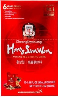 (Pre-Order) Hong Sam Won Korean Red Ginseng Drink 正官庄6年根正宗韓國高麗蔘飲料 50ml x 10
