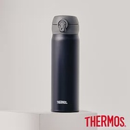 【THERMOS膳魔師】不鏽鋼超輕量彈蓋真空保溫瓶500ml(JNL-504-DGY) 芝麻灰