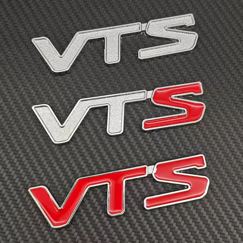 3D Metal VTS Logo Emblem Badge Rear Trunk Decal Fender Sticker For Citroen C2 C4 C5 C-Qurate Seadoo 