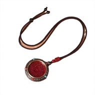 Kalung Liontin Koin Merah Cina Fengshui Keberuntungan Gosip Gunung Kalung Tali Liontin Bulat Tulisan