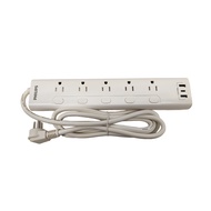 PHILIPS 飛利浦 電源延長線 5開5插 CHP4756WA/96 296mm 白色 1個