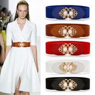 Thắt lưng nữ dây nịt đai váy co giãn bản to 6cm