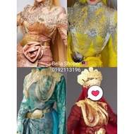 PUTERI PERAK CAPE CHEST JUNTAI BOLERO COVER DADA PRE ORDER KECE EMBROIDERY LACE SITI CINDAI TARIAN M