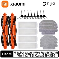 Xiaomi Mi Robot Vacuum Mop Pro STYTJ02YM Mi Robot Vacuum Mop 3C Viomi V2 V3 SE Robot Vacuum Cleaner Accessories of Main Brush Side Brush Hepa Filter Mop