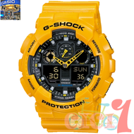 นาฬิกาข้อมือ Casio G-Shockนาฬิกาแฟชั่น GA-100A-9A ( สีเหลือง )(ไม่มีกล่อง)( No box )