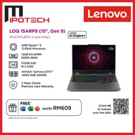 Lenovo LOQ 15ARP9 83JC00LEMJ 15.6'' FHD 144Hz Gaming Laptop ( Ryzen 5 7235HS, 12GB, 512GB SSD, RTX40