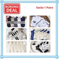 Cartoon Socks Women Socks Men Cartoon Stokin Perempuan Stokin Lelaki 1 Pair TLG