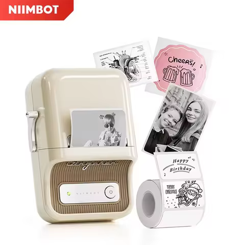 Mini Portable Printer Niimbot B21 Adhesive Label Thermal Printer Wireless Bluetooth For Sticker Labe
