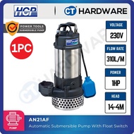 HCP AN21AF Submersible Pump 2" 1HP Max 360L/Min Max Head 10M (Auto)
