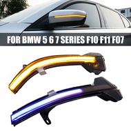 2Pcs LED dynamic turn signal LED Turning Light Dynamic rearview mirror indicator light for BMW 5 6 7