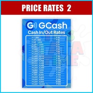 ☾ ✹ ◴ GCash Cash-in Cash-out Rates Signage