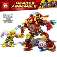 Building Blocks 1108 The Hulk buster The Hulkbuster Avengers Toy Hero