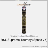 RSL Supreme Tourney Badminton Shuttlecock 1 Dozen (Speed: 77)