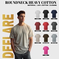 DEFLARE HC COTTON (210 GSM) ROUNDNECK T-SHIRT