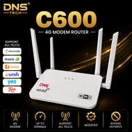 4G CPE Home Router C600 WiFi6 Modem Unlimited WiFi Internet Support All Operator UPGRADED C300