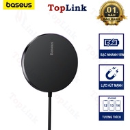 Baseus Simple Mini3 Magnetic Wireless Charger 15W Fast Charger for 12 13 14 - TopLink Baseus Wireles