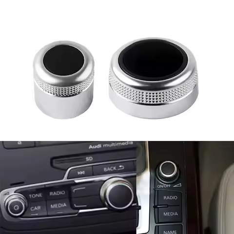 Setting Navigation Main Menu Switch Cover Multimedia MMI Volume Knob Rotary Button Switch For Audi A