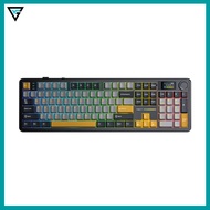 Aula F108 Pro 3 mode RGB led mechanical keyboard with secondary screen and knob