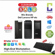 FREE KBM [R] High-End Gaming Tower Workstation Dell HP Lenovo etc T3600 T5820 P520c Z4G4 T1600 Serve