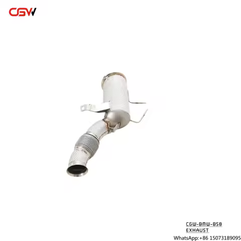 CGW High Performance Front Pipe and Down Pipe Exhaust Manifold 300 Cell Catalytic Converter for 2024
