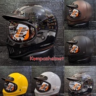 SHIPPINGbebas - INK TROOPER SOLID ASPHALT GREY ORIGINAL INK HELMET