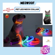 MEOWOOF Rantai Kucing Cat Collar Pet LED Collar Dog Collar Pet Collar Cat Neck Collar Kucing Cat Col