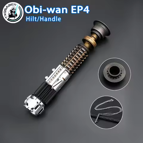 TXQSABER Obi Wan EP4 High Quality Metal Hilt Lightsaber Handle with SNV4 Pro Proffie 2.2 Core No Bla