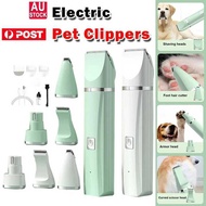 Professional 4-in-1 Electric Pet Grooming Tool Set Dog Hair pers USB Rechargeable Pets Haircut Trimm