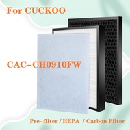 for CUCKOO Air Purifier CAC-CH0910FW C+ CAC CH0910FW Replacement HEPA Filter and Activated Carbon Filter
