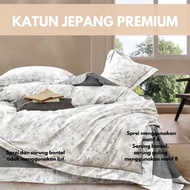 KATUN Osaze Premium Japanese Cotton Bed Sheet Set Queen Size 160x200 King 180x200 Extra King 200x200