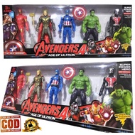 Action Figure Toys 5 in 1 Unit Captain America/Thor/Antman/Ironman/Hulk