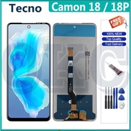 Original LCD For Tecno Camon 18 CH6 CH6n LCD Display Touch Screen Digitizer Assembly Tecno Camon 18P