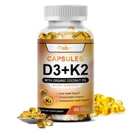 Daitea Dietary วิตามิน D3+K2 สำหรับผู้ชายและผู้หญิง - ดีต่อหัวใจ กระดูก และสุขภาพโดยรวม