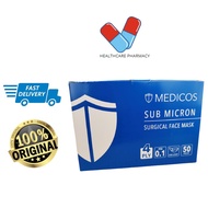 MEDICOS SURGICAL FACE MASK 4PLY 50'S (BLACK)