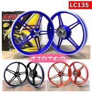 KOZI FORGED SPORT RIM LC135 4S SRL110-115 Z/ZR/FI (160x17) YAMAHA LC LAGENDA 115FI SPORTRIM CNC AJI 