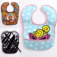 全新  嬰兒 BB 口水肩 防水 食飯  飯兜 B女 ape