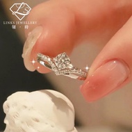 ［Real Moissanite］Can Pass Diamond Test 18K Gold Small Crown Ring MRG028 Moissanite Diamond/Moissanit