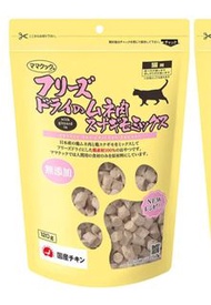 🇯🇵直送🛩  Mama Cook 貓用凍乾肉 Snagimo Mix 貓貓凍乾雞胸+雞螺小食 120g 【日本直送】日本製造 無添加🐔🐔 貓零食.  mamacook 全新包裝