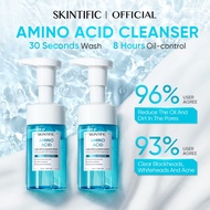 SKINTIFIC Amino Acid Gentle Cleansing Mousse pencuci muka Acne Oil Control Face Cleanser Repair Skin