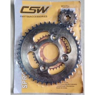 Gear Set Honda Supra Fit New 13T 40T & 13T 43T & 12T 45T Gear Front and Rear Gear Supra X125 Kharism