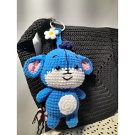 Amigurumi eeyore keychain (Winnie The Pooh)